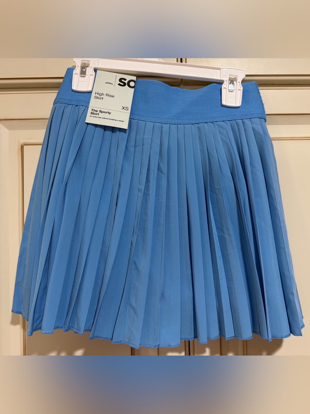 SO Baby Blue Pleated Athletic Skort XS NWT High Rise Sporty - Picture 2 of 6